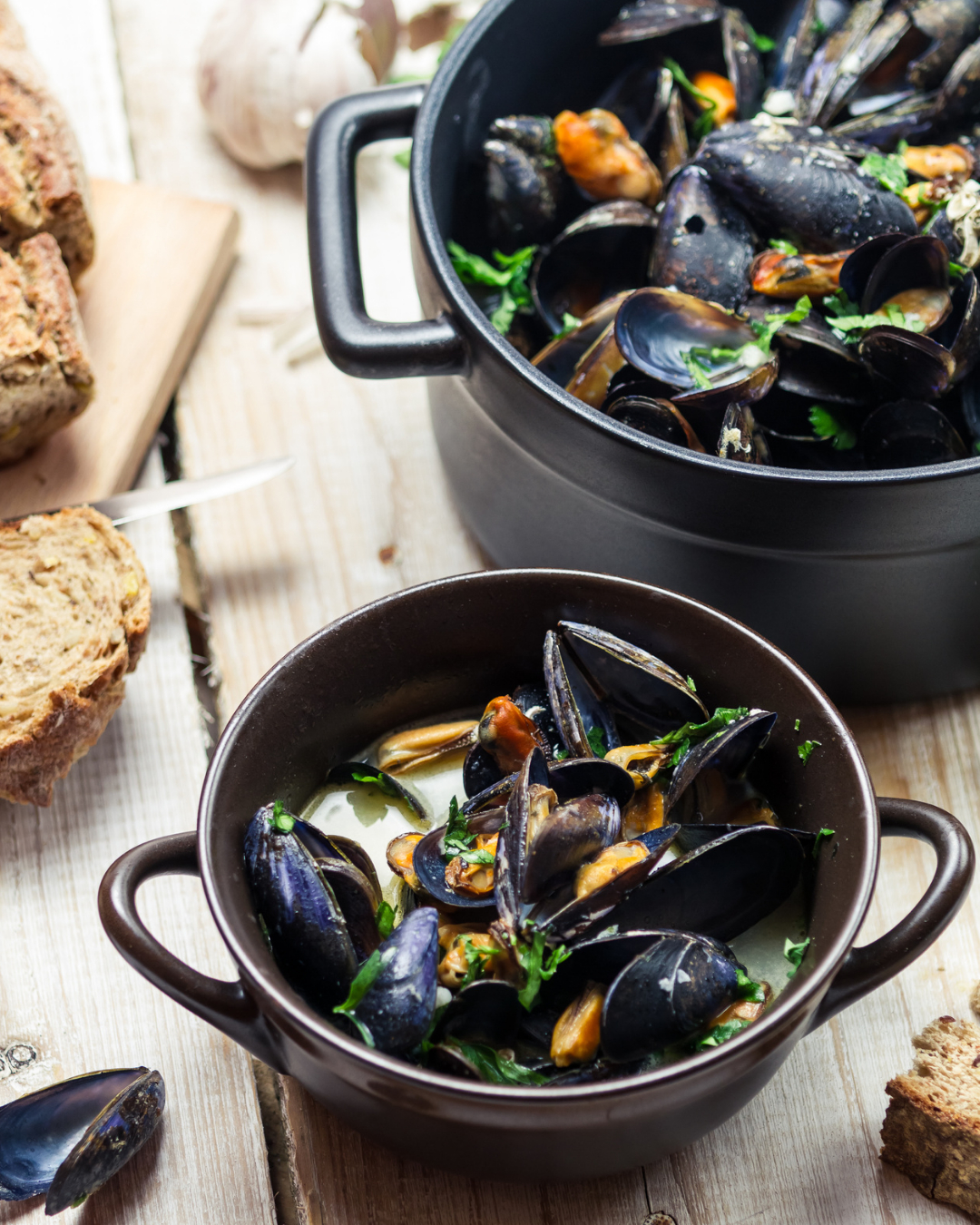 Vapeur de Moules à la Bière Blanche